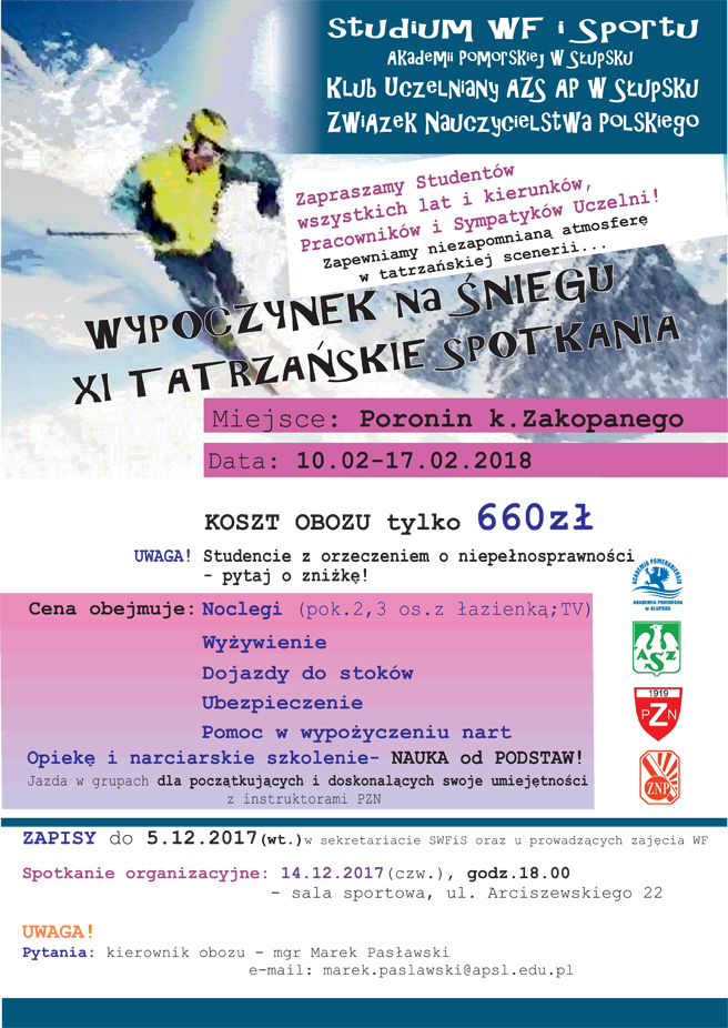 XI Tatrzańskie spotkania – Wypoczynek na śniegu