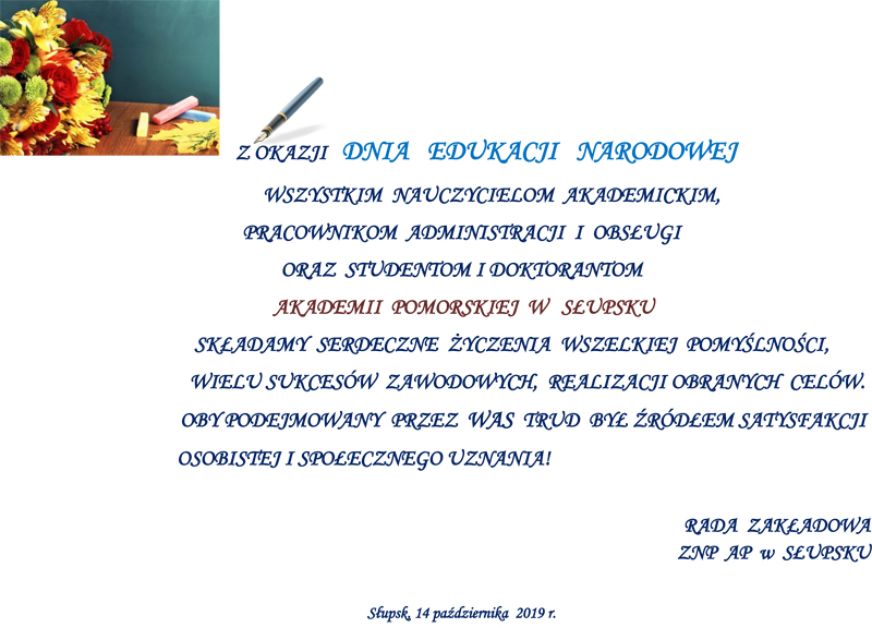 Z OKAZJI DNIA EDUKACJI NARODOWEJ 2019